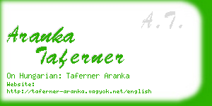 aranka taferner business card